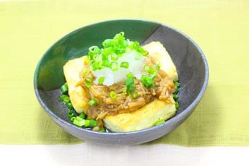 揚げだし豆腐　なめ茸かけ